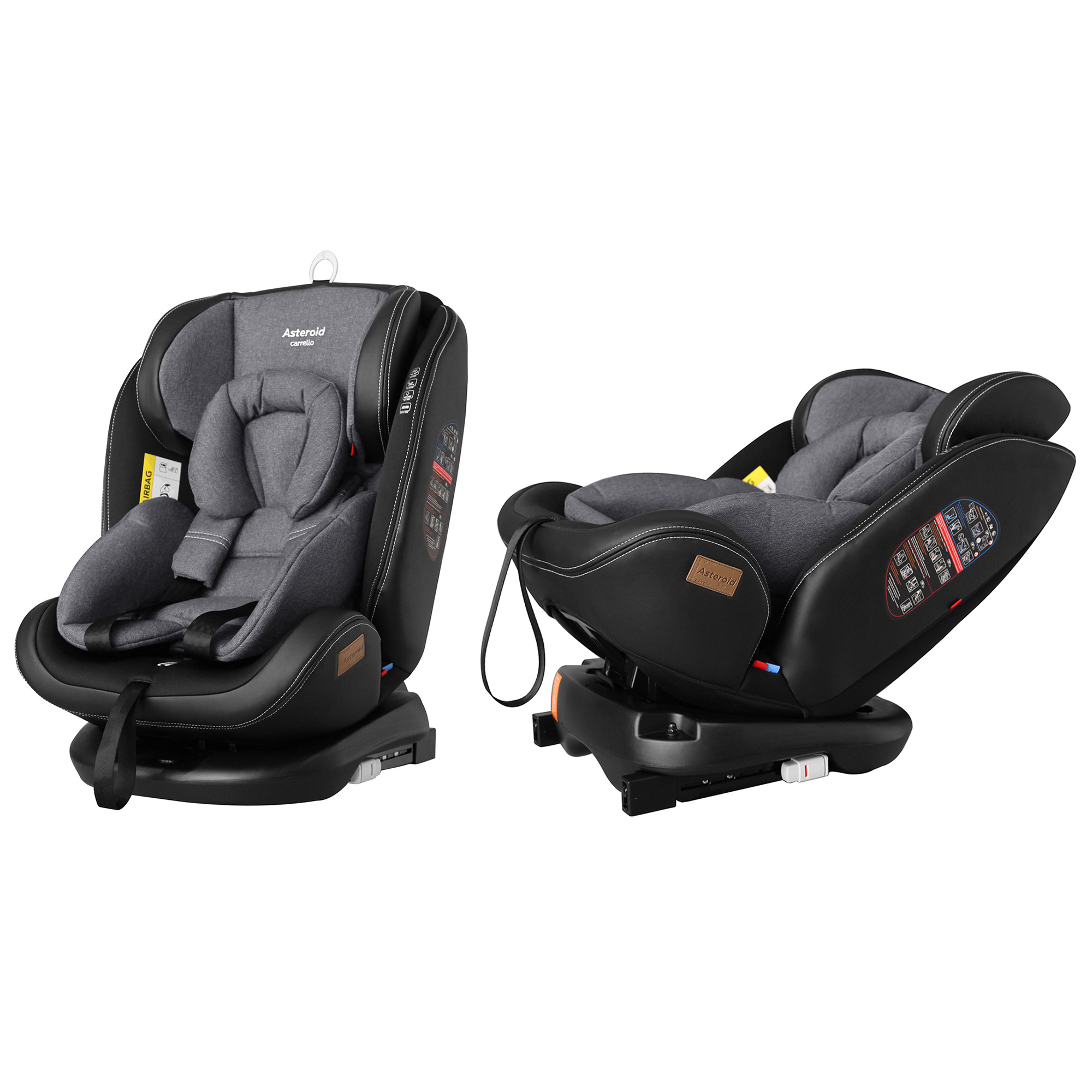 Автокрісло CARRELLO Asteroid CRL-12801 Denim Blue 0+1+2+3 ISOFIX з поворотом  Magnet Gray (Каррелло Астероід)